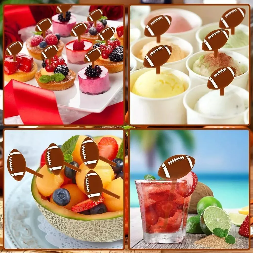 Football Molded Party Picks Football Cocktail Picks 300 PCS pack